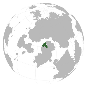 The Hashdezi Empire (dark green) on Jotunnheim