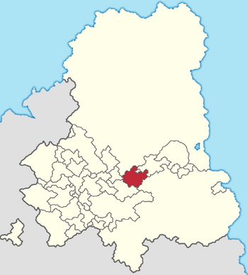 Location of Tschuchåschotscho in the Gintem Confederation